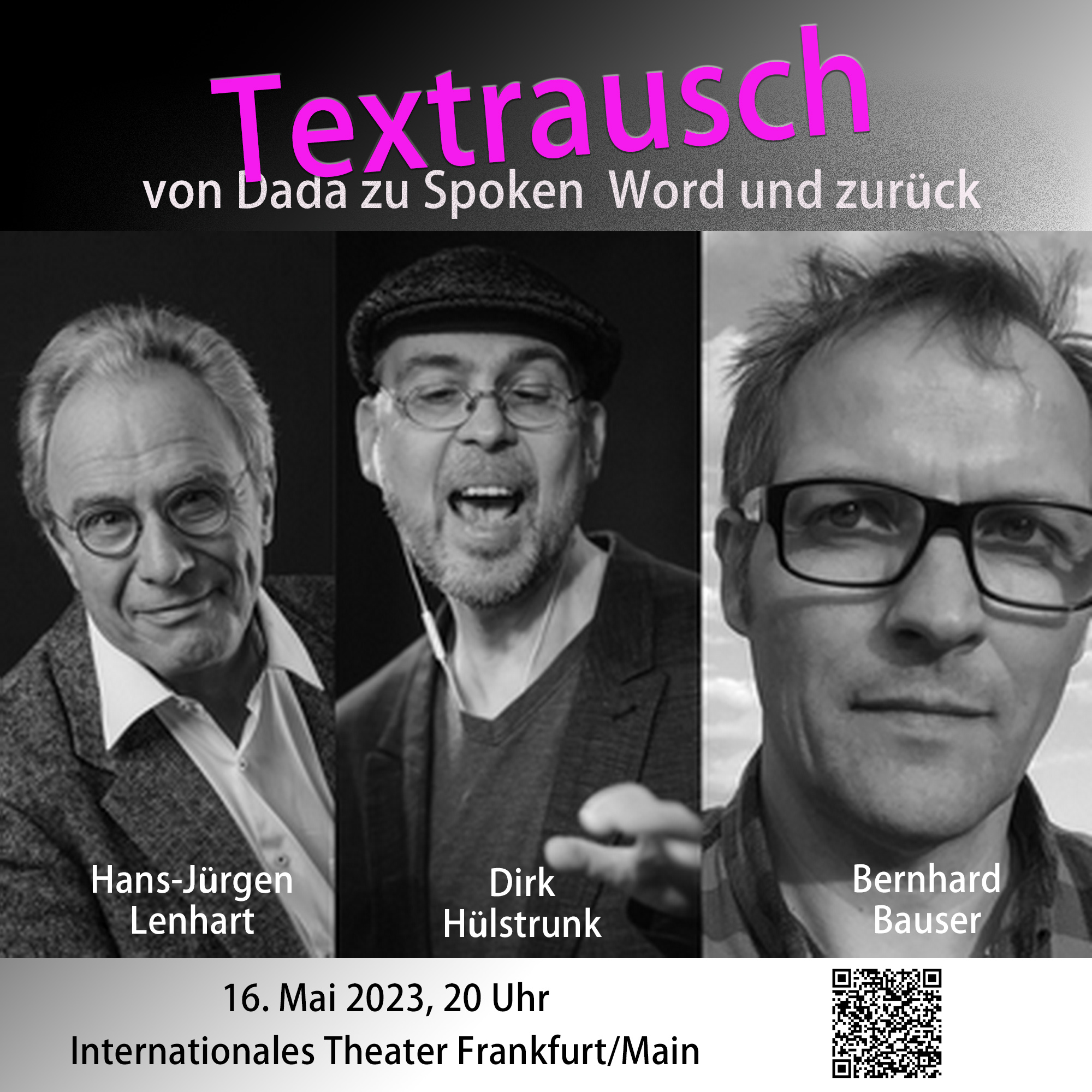 Textrausch – From DADA to Spoken Word, May 12th, 2023