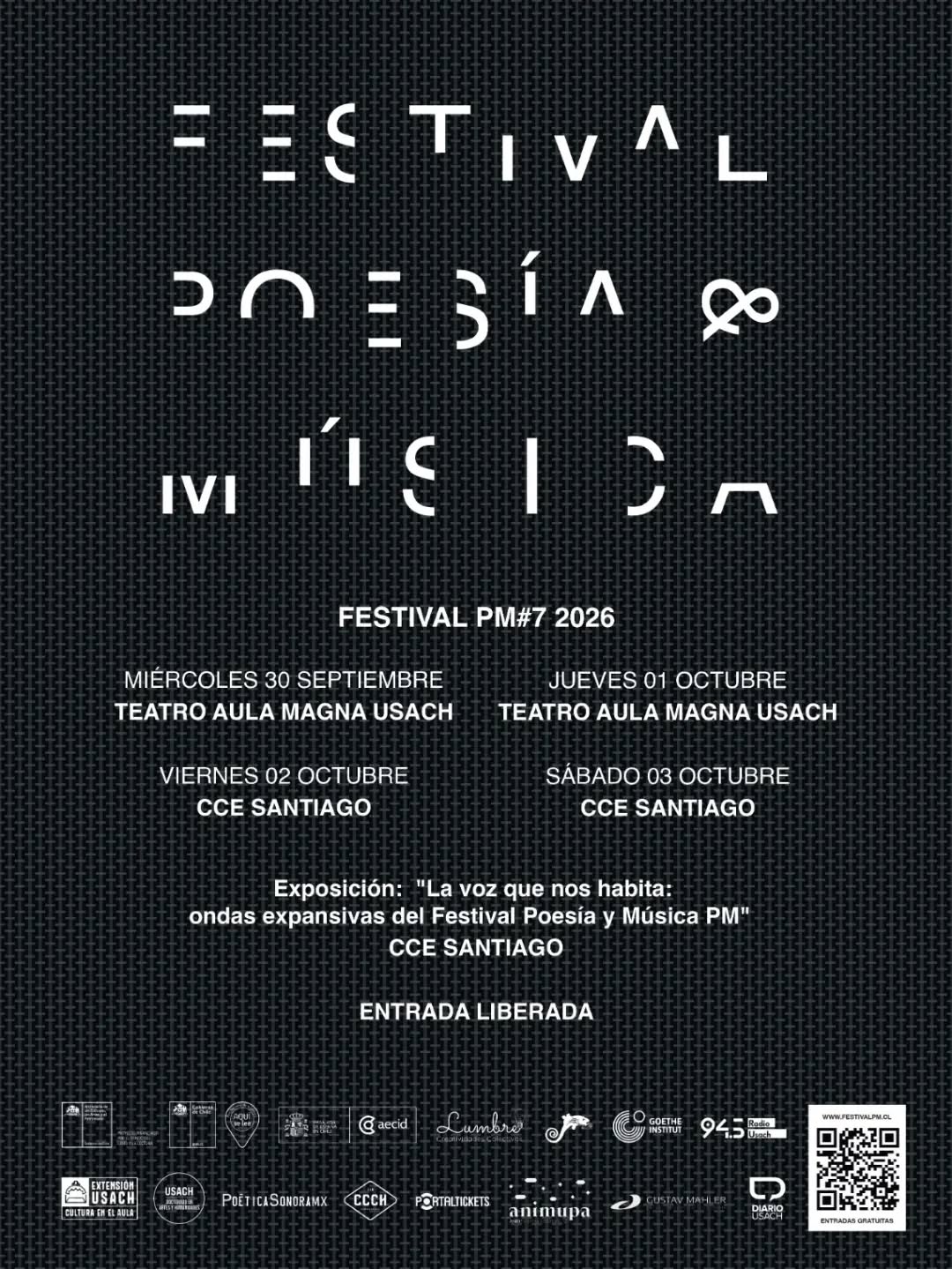 Performing live at PM Festival Poesia y Musica in Chile